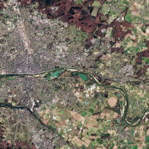 Satellite EO image of Loire River - Image copyright ESA