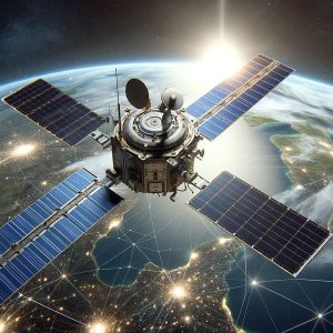 AI satellite image in space