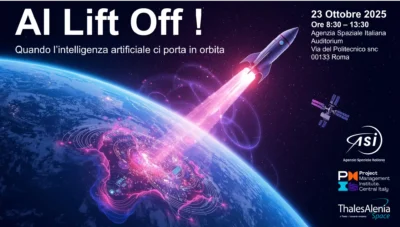 Promotional graphic for AI LIFT OFF event