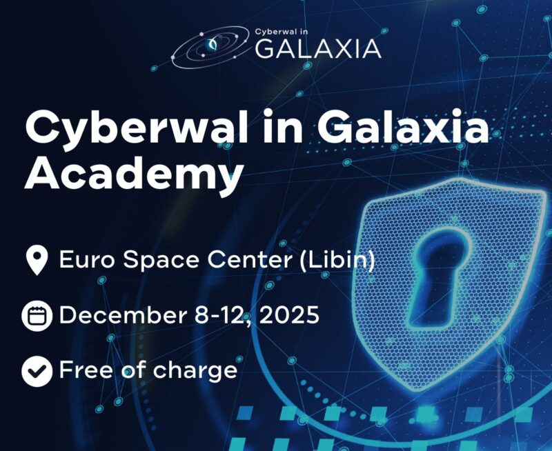 Logo and event details for the Cyberwal in Galaxia event in December 2025
