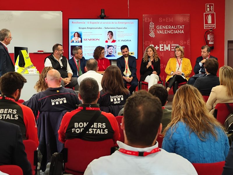 Photo of the panel session at the second SAFEPLACE project demo in Spain in November 2025